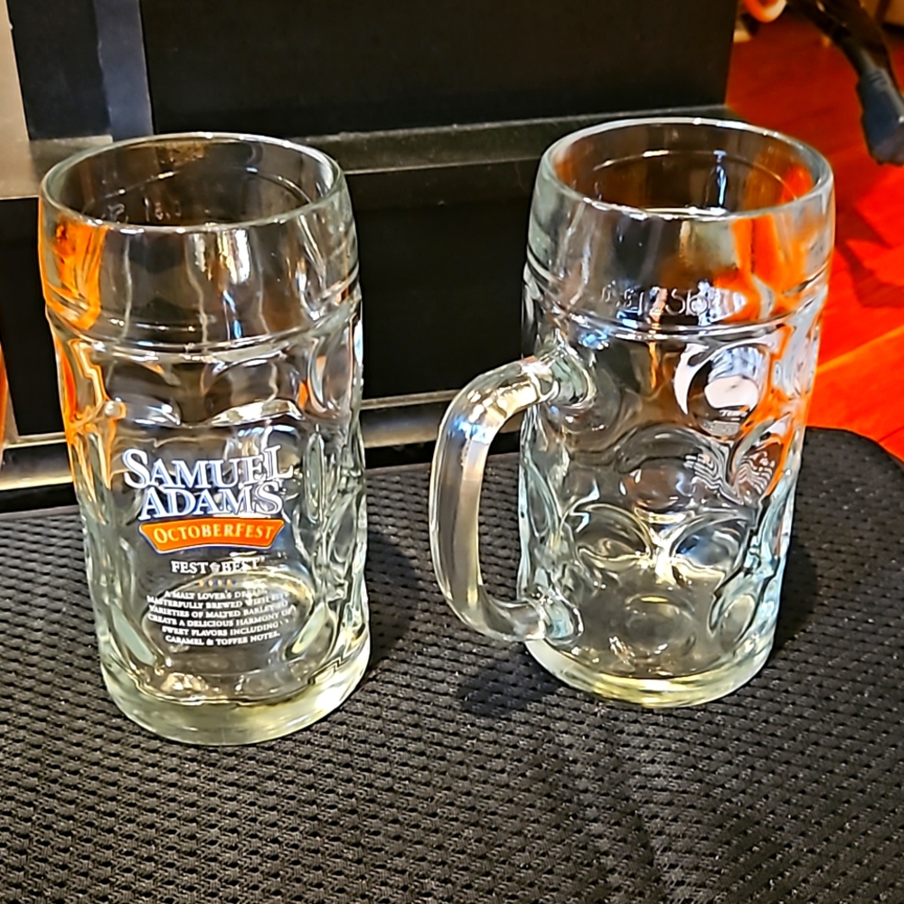 Samuel Adams Octoberfest FestBeer Mugs 22 oz set of 2